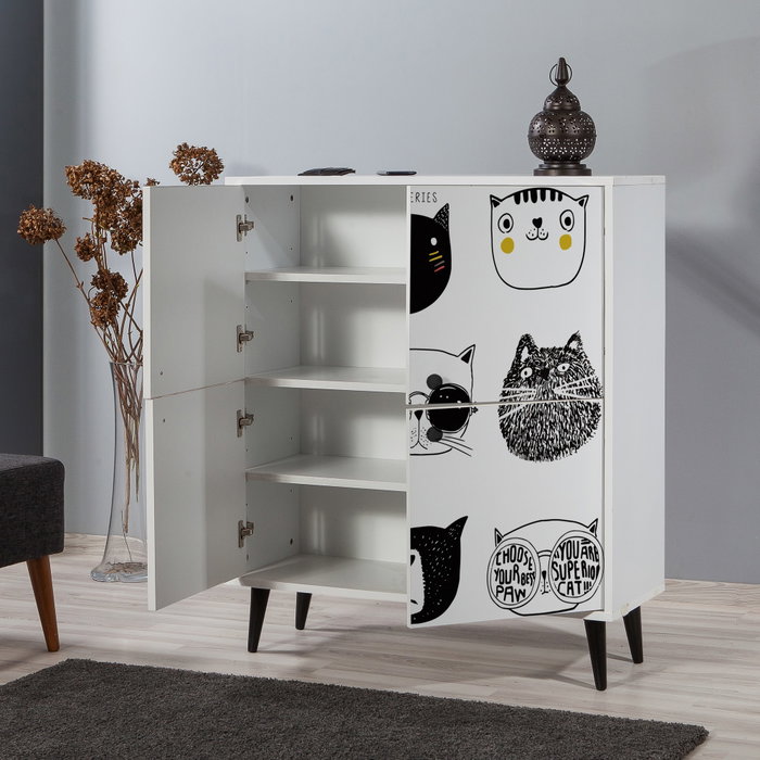 Hanah Home Multilüx Cats Armario Multiusos